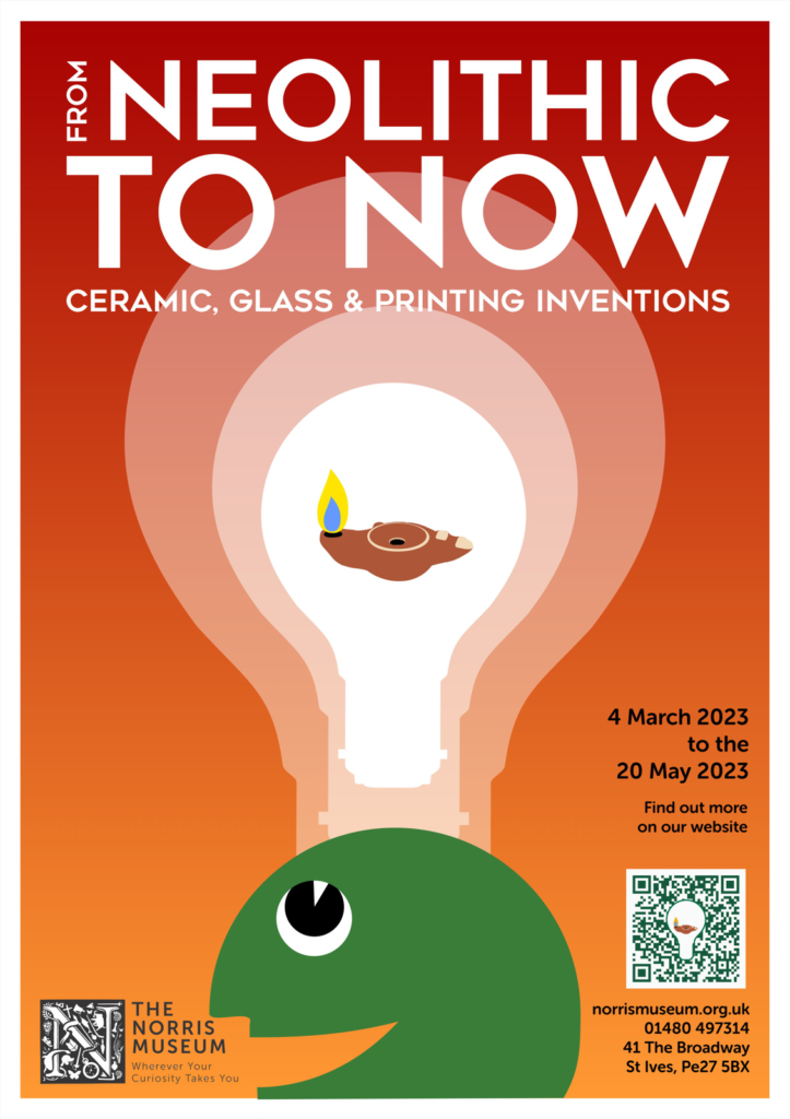 Poster for the Norris Museum Exhibition "From Neolithic to Now", running from 4th March to 20th May 2023